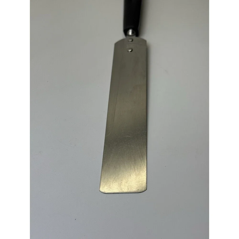 Vintage EKCO USA Stainless Steel Spatula Black Handle Baking Frosting Spreader